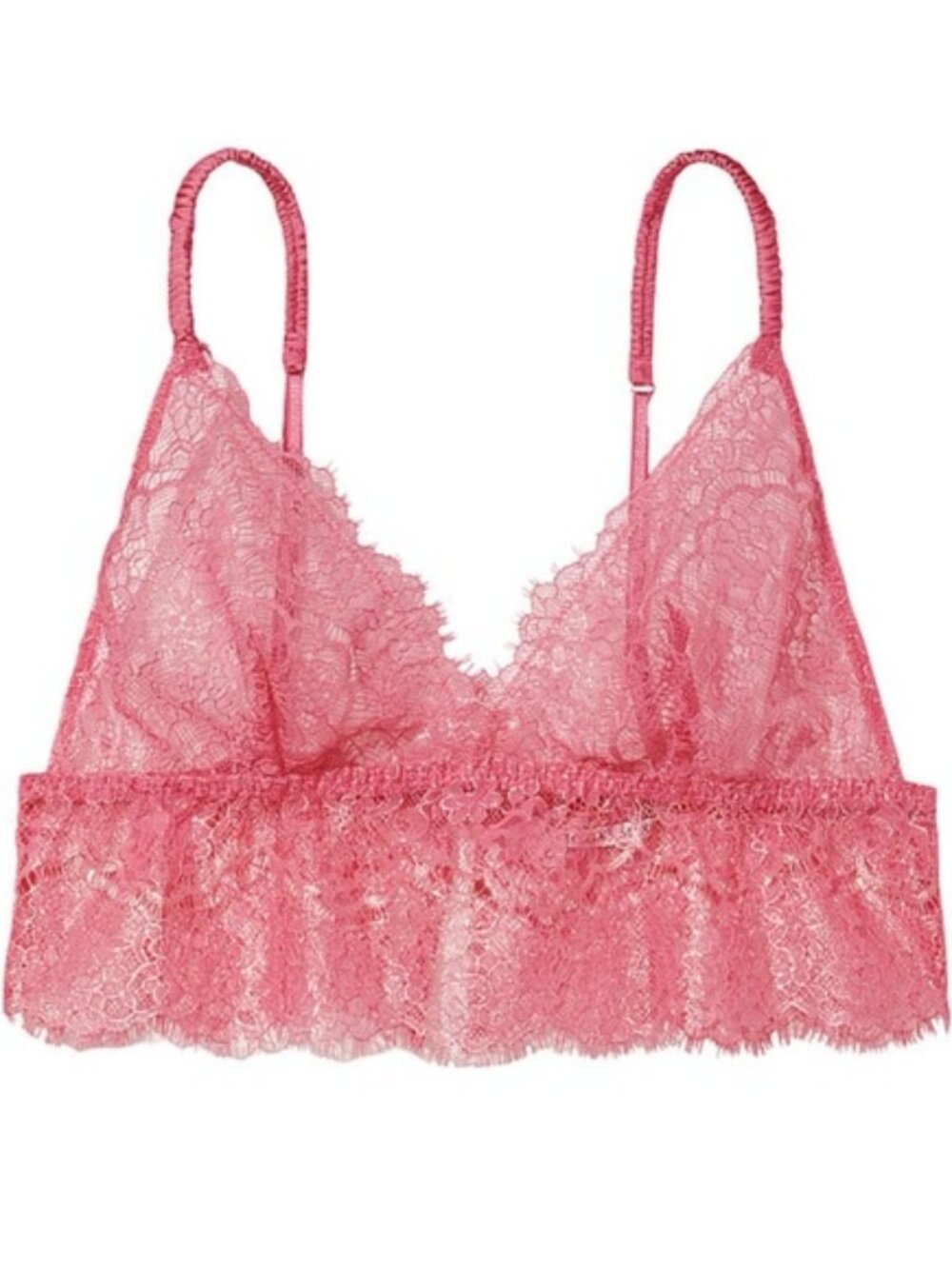 New Victoria's Secret Pink Lace Longline Bralette in size XS